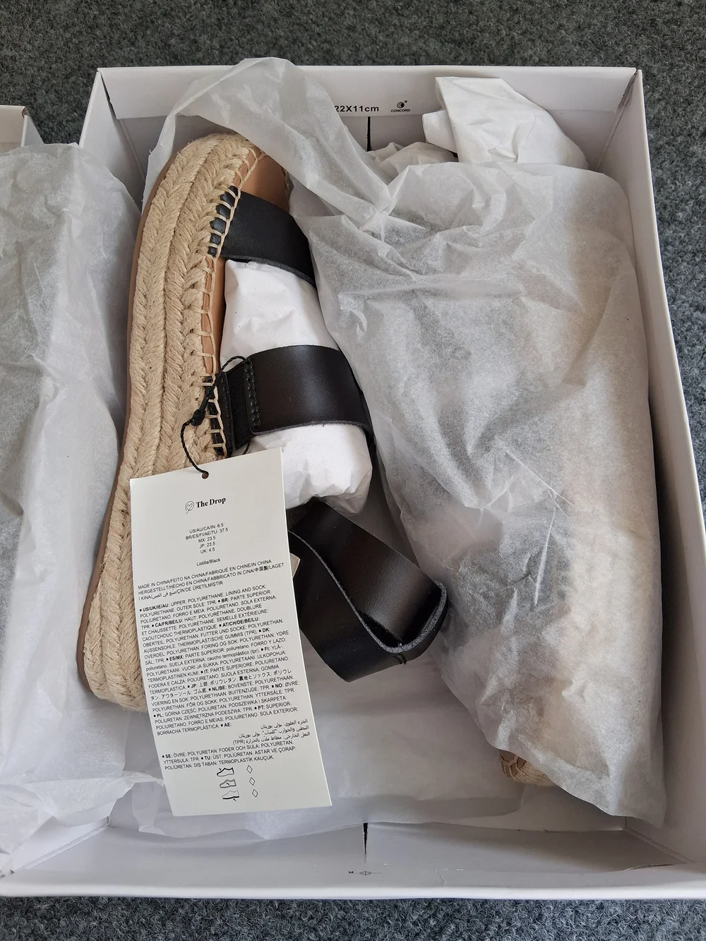 Black Espadrille Platform Sandals - Women